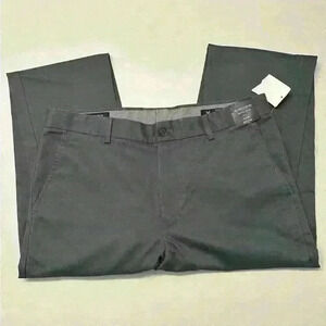 NWT Nordstrom Men’s Shop Slim Fit Wrinkle Free Casual Pants Grey Shadow Sz 34X32